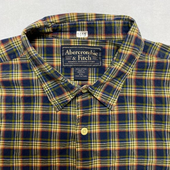 Abercrombie & Fitch Reliable Outdoor Goods Shirt Men's 2XL Plaid Button Up - Picture 2 of 10